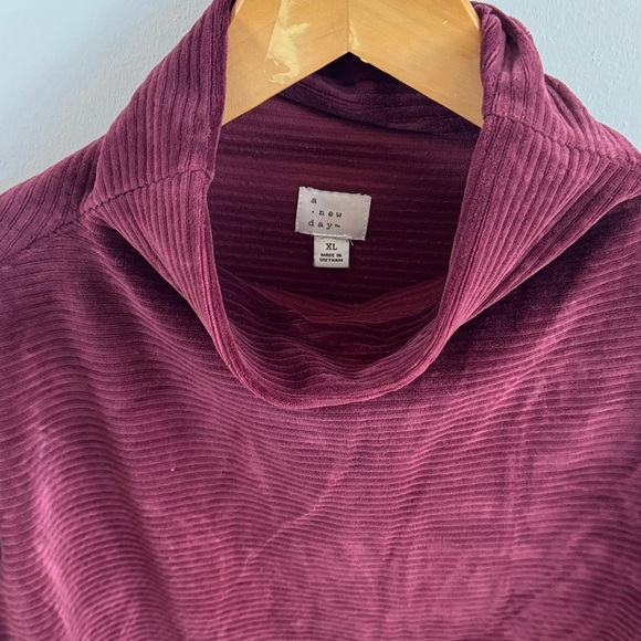 A New Day Plum Cowl Neck Sweater – Soft & Elegant (Size XL) 🍇 - Picture 2 of 4